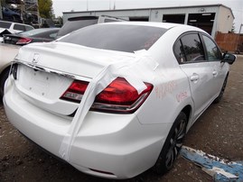 2014 Honda Civic EX-L White Sedan 1.8L AT #A24851